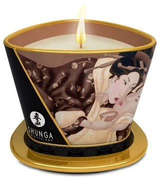 Свічка для масажу Shunga Massage Candle Intoxicating Chocolate з ароматом шоколаду, 170 мл SO2514 фото