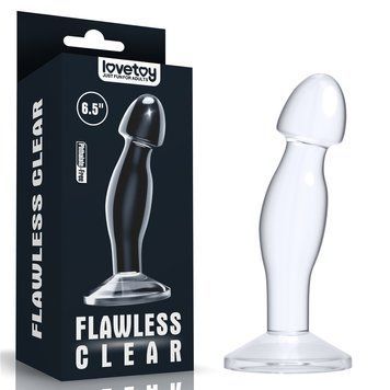 Анальна пробка Flawless Clear Prostate Plug, прозора