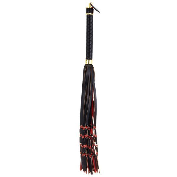 Флоггер LOCKINK SEVANDA Red & Black Braided Tail Flogger SX0876 фото