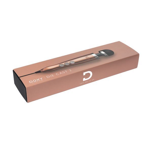 Вібромасажер DOXY Die Cast 3, дуже потужний, живлення 220В, металевий корпус SX2457 фото