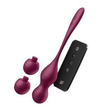 Смарт-вагінальні кульки з вібрацією Satisfyer Love Birds Vary Connect App, змінювана маса, пульт ДК SX1216 фото