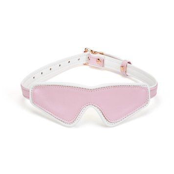 маска на глаза Liebe Seele White & Pink Fairy Goat Leather Blindfold
