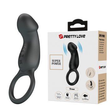 Віброкільце Pretty Love Trae, м'який силікон, 7 режимів