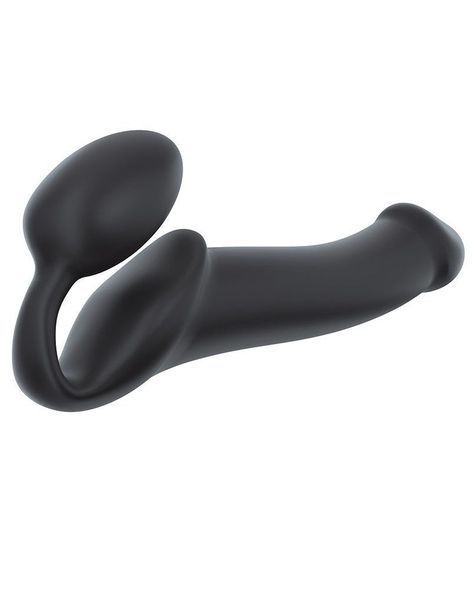 Безремінний страпон Strap-On-Me Black, повністю регульований SO2713 фото