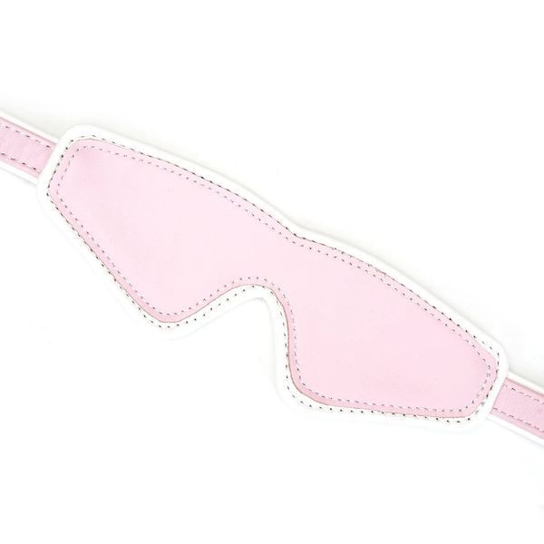маска на глаза Liebe Seele White & Pink Fairy Goat Leather Blindfold
