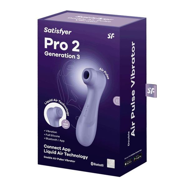 Вакуумний стимулятор Satisfyer Pro 2 з Bluetooth, бузковий SO8405 фото
