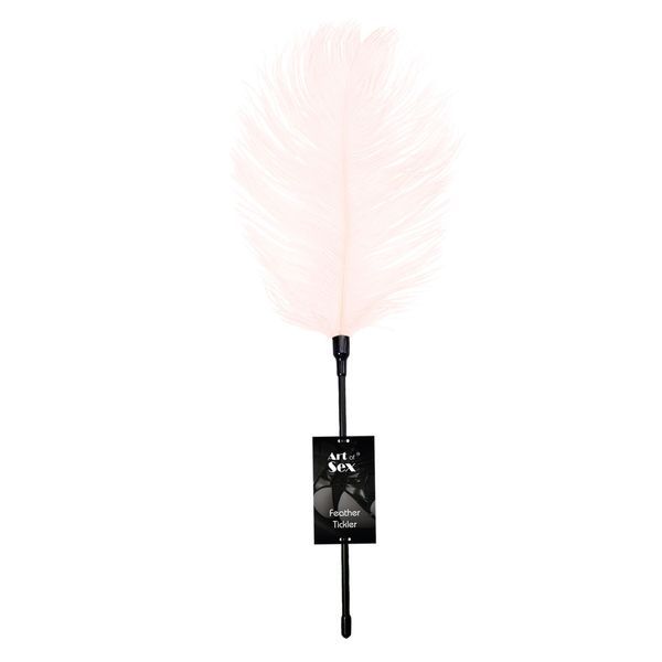 Щекоталка со страусиным пером Art of Sex &ndash; Feather Tickler, светло-розовая SO7135 фото