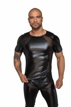 Футболка з мокрим ефектом Noir Handmade H056 Men's T-shirt made of powerwetlook SX0090 фото