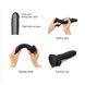Реалістичний фалоімітатор Strap-On-Me Sliding Skin Realistic Dildo Black XXL, ефект рухливої шкіри SO6259 фото 3