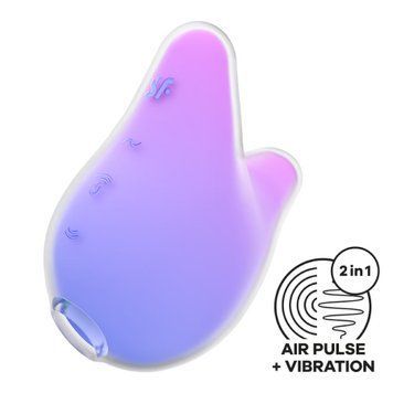 Вакуумний кліторальний стимулятор Satisfyer Mermaid Vibes Violet/Pink, 2 мотори SX1219 фото