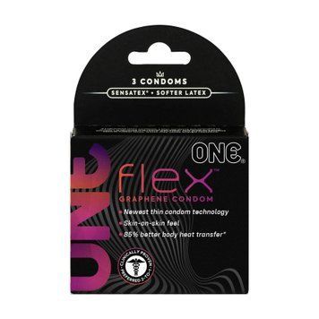 Презервативи ONE Flex Graphene, 3 шт., супертонкі, дуже міцні SX0783 фото