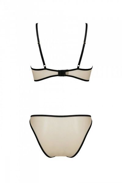 Комплект Passion LORINA SET, beige, бюстгальтер и трусики SO9712 фото