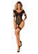 Нейлоновий бодістокінг з імітацією гартер Obsessive Bodystocking G334 S/M/L, black, з доступом SO7700 фото 3