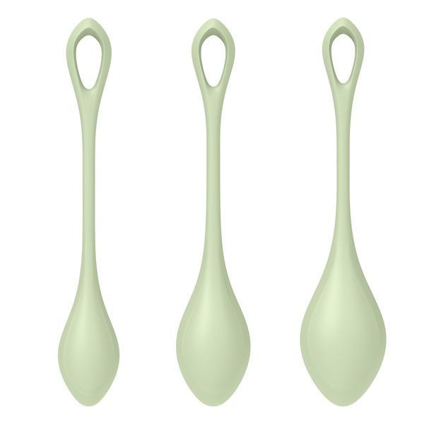 Набор йони-бусин Satisfyer Yoni Power 2 Light Green, диаметр 2-2,5-3 см, масса 22-44-73 г SO5549 фото
