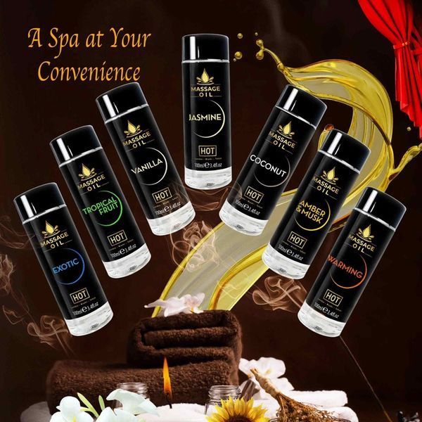 Массажное масло HOT Massage Oil Jasmin с ароматом жасмина, 100 мл HOT44304 фото