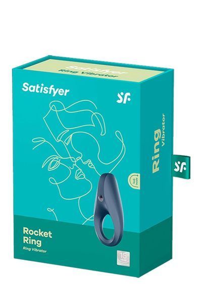 Ерекційне віброкільце Satisfyer Rocket Ring, синє SO2737 фото