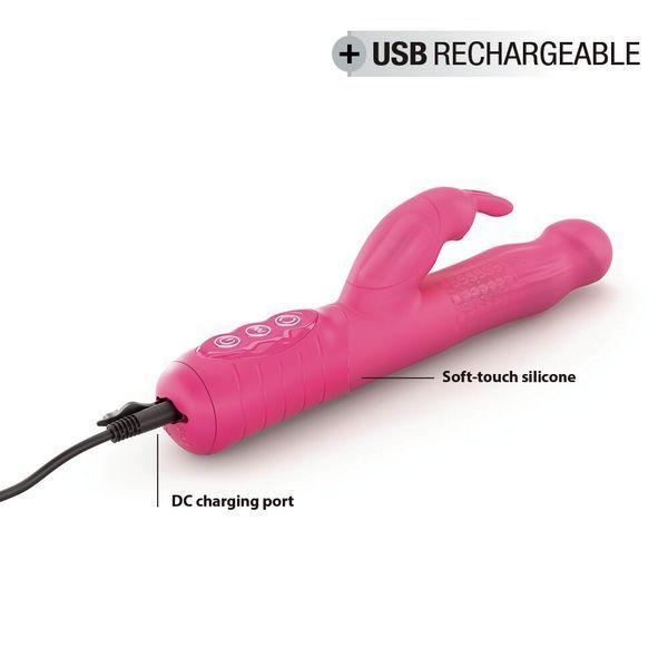 Вибратор-кролик Dorcel Baby Rabbit Magenta 2.0 с жемчужным массажем и вращающейся головкой SO8680 фото