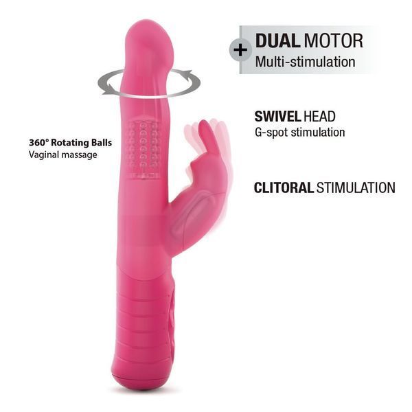 Вибратор-кролик Dorcel Baby Rabbit Magenta 2.0 с жемчужным массажем и вращающейся головкой SO8680 фото