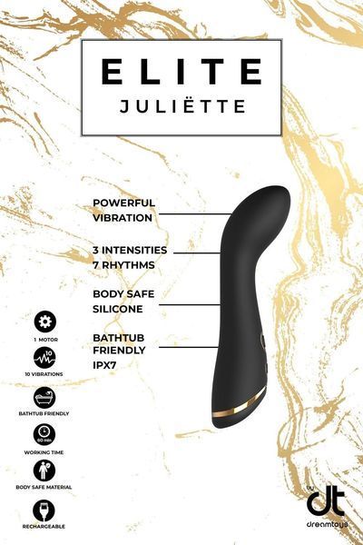 Вибратор для точки G Dream Toys Elite Juliette, черный DT21726 фото
