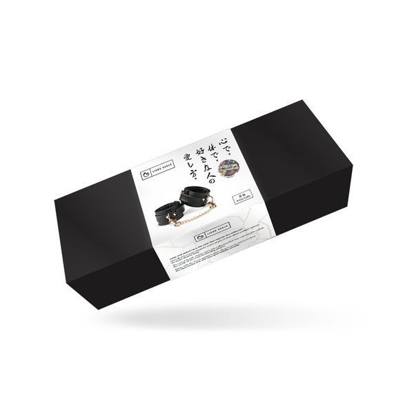 Поножі Liebe Seele Black Organosilicon Anklecuffs, екошкіра SO9486 фото