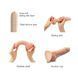 Реалистичный фаллоимитатор Strap-On-Me Sliding Skin Realistic Dildo Vanille L, эффект подвижной кожи SO6261 фото 3