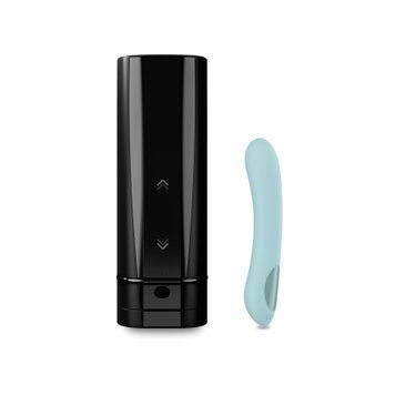 Интерактивный набор мастурбатор + стимулятор точки G Kiiroo Onyx+ and Pearl 2+ Couple Set Turquoise SO8400 фото