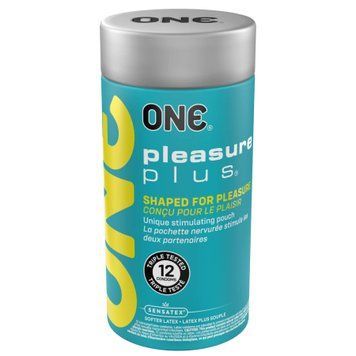 Презервативи ONE Pleasure Plus, 12 шт., з ребристою ділянкою на кінці SX0793 фото