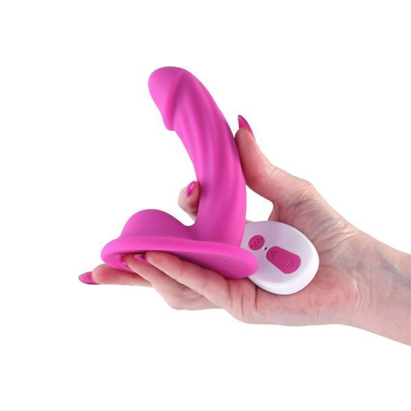 Дилдо с вибрацией NS Novelties Colours - Curve - Vibrating - 5" Dildo - Pink SX4333 фото