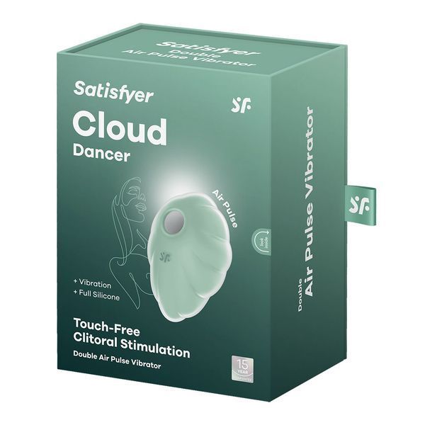 Вакуумный стимулятор с вибрацией Satisfyer Cloud Dancer Mint SO8973 фото