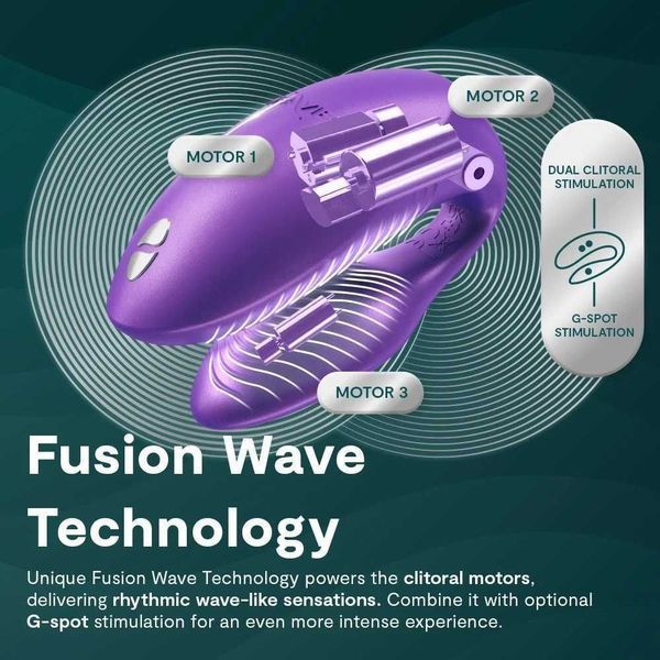 Вібратор для пар We-Vibe Chorus Pro Cosmic Purple з пультом і додатком, фіолетовий SX3861 фото