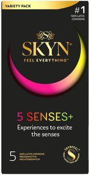 Набор безлатексных презервативов SKYN 5 Senses, 5 видов (5 шт) SX2390 фото