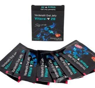 Vitara-20 желе для потенції Oral Jelly Strawberry (ціна за упаковку, 7 стиків) B04024 фото