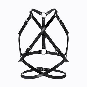 Портупея жіноча Art of Sex - Agnessa Leather harness, Чорний  SO8398 фото