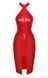 Сукня Noir Handmade F354 Red powerwetlook dress  SX2109 фото 7