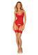 Комплект корсет и стринги Obsessive Ingridia corset & thong, красный SO9028 фото 6