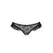 Трусики з оборками Passion Exclusive DONIA THONG, black PS25902 фото 5