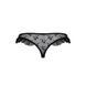 Трусики з оборками Passion Exclusive DONIA THONG, black PS25902 фото 6