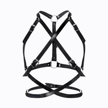 Портупея жіноча Art of Sex - Agnessa Leather harness, Чорний  SO8399 фото