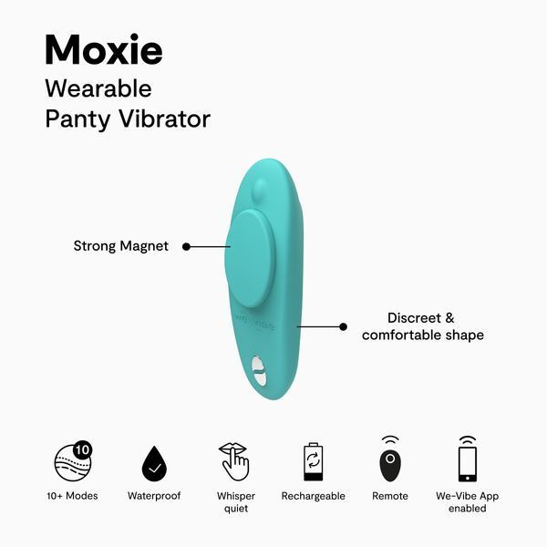 Вібратор у трусики We-Vibe Moxie+, бірюзовий SO7145 фото