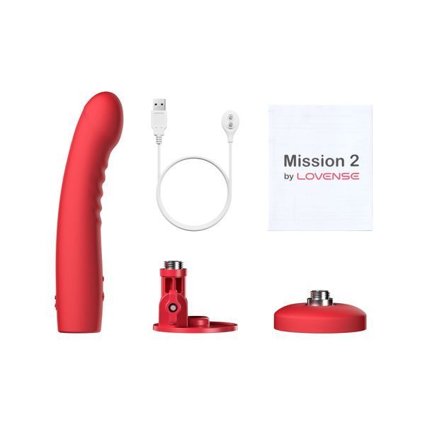 Смарт-міні секс-машина Lovense Mission 2 Vibrating suction cup dildo, 6500 вібрацій/хв, Touch Sense SX1306 фото