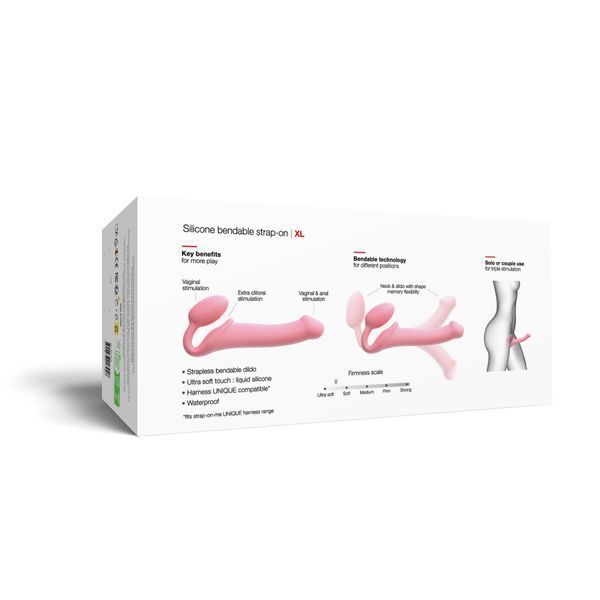 Безремінний страпон Strap-On-Me Rose, повністю регульований SX2570 фото