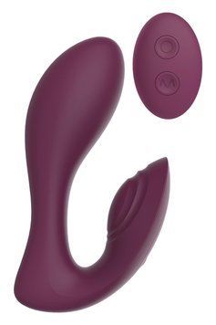Вібратор з подвійною стимуляцією та пультом керування Dream Toys Essentials Ultra Dual Vibe, фіолетовий DT22096 фото