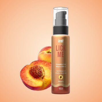 Съедобный гель со вкусом персика и согревающим эффектом Intt Lick Me Peach, 50 мл SX1696 фото