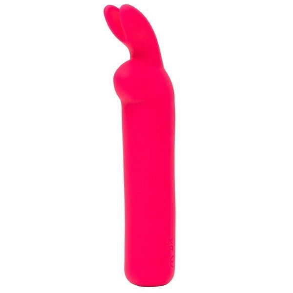 Вібропуля Happy Rabbit Rechargeable, 12 режимів, рожева FS84677 фото