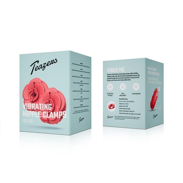 Зажимы для сосков с вибрацией Teazers Vibrating Nipple Clamps SX3905 фото