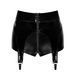Шортики Noir Handmade F325 Glam, black, винил, высокая талия, крепления для чулок, с доступом SX0381 фото 6