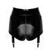 Шортики Noir Handmade F325 Glam, black, винил, высокая талия, крепления для чулок, с доступом SX0381 фото 7