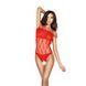 Бодистокинг Passion BS035, боди, имитация топа и трусиков PBS035R фото 1