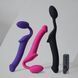 Безремневой страпон с вибрацией Strap-On-Me Vibrating Fuchsia, пульт ДУ, регулируемый SX2571 фото 9