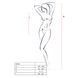 Бодистокинг Passion BS035, боди, имитация топа и трусиков PBS035R фото 4